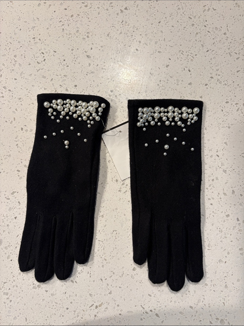 Ted Baker Black Pearl-Accent Women's Gloves